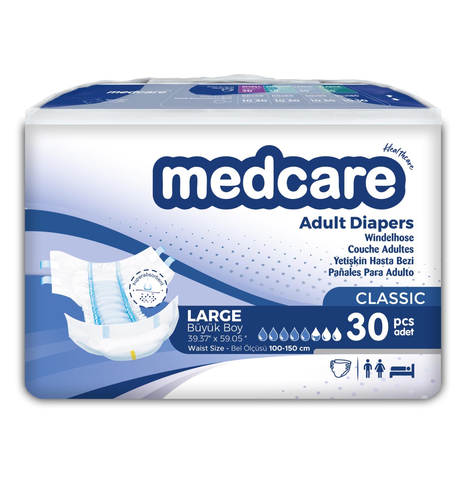 Підгузки для дорослих Medcare Classic Large (L),